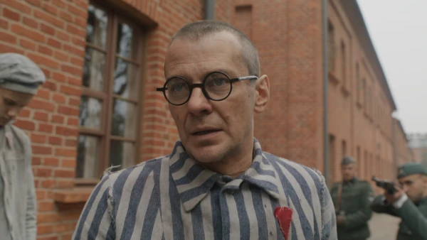 Actor Marcin Kwaśny as Maximilian Kolbe in “Triumph of the Heart.” Credit: Triumph of the Heart movie/Sherwood Fellows