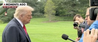 Trump pressed about Bondi saying she will pursue Americans for hate speech