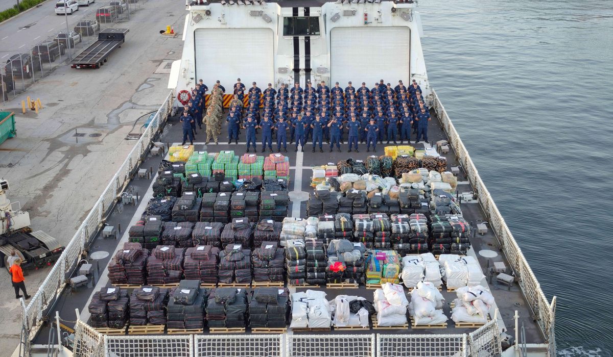 Coast Guard seizes 75,000 pounds of cocaine, arrests 29 trafficking suspects since crackdown started