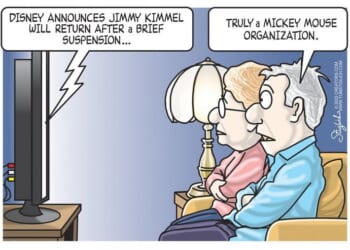 Best political cartoons: Truly a Mickey Mouse organization