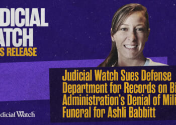 Judicial Watch Sues Defense Department for Records on Biden Administration’s Denial of Military Funeral for Ashli Babbitt