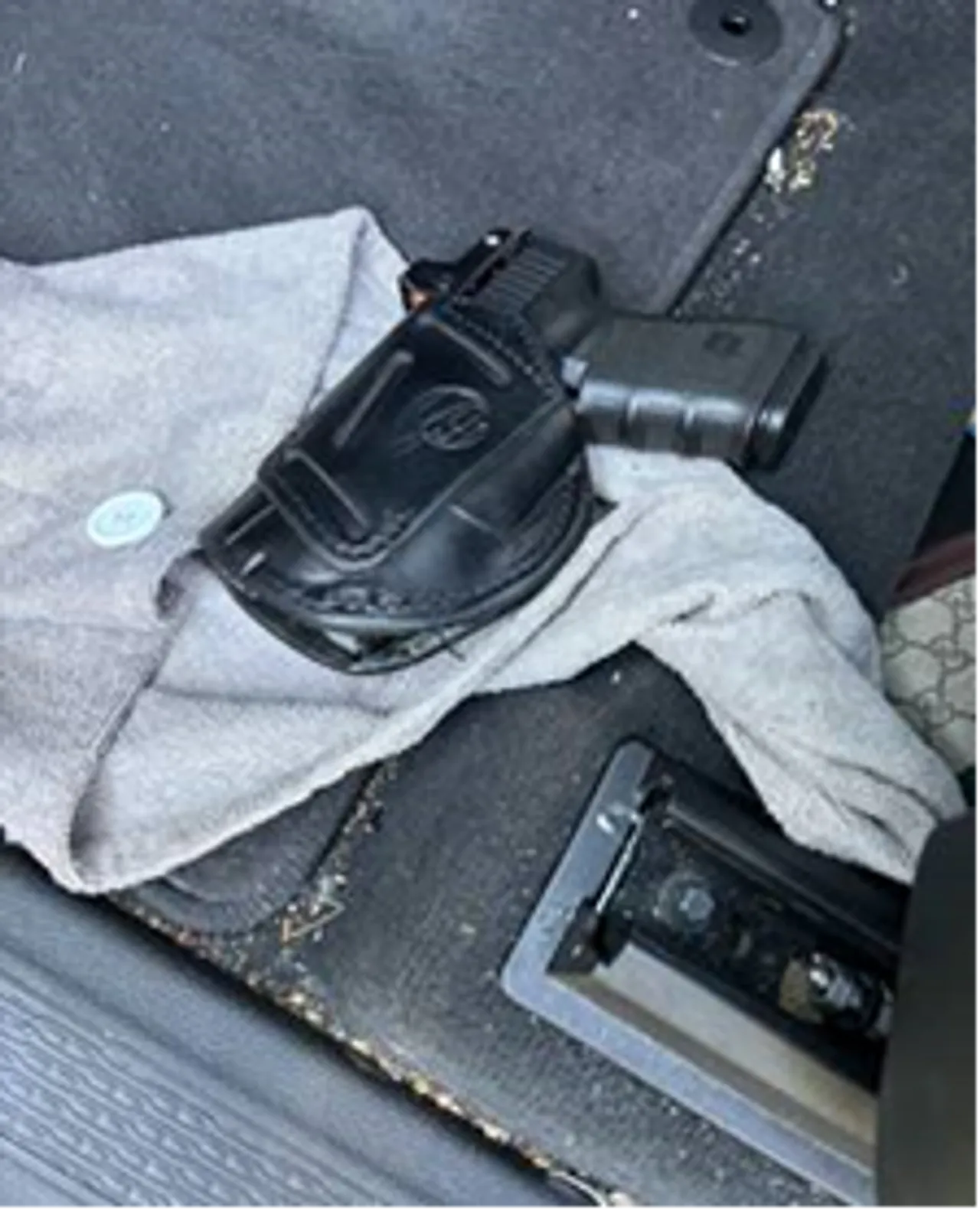 Loaded handgun found in vehicle September 26, 2025. DHS image.