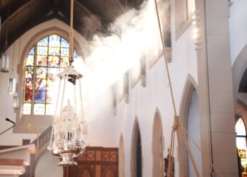 Monumental censer at Christendom College chapel represents ‘grandeur of Christ the King’