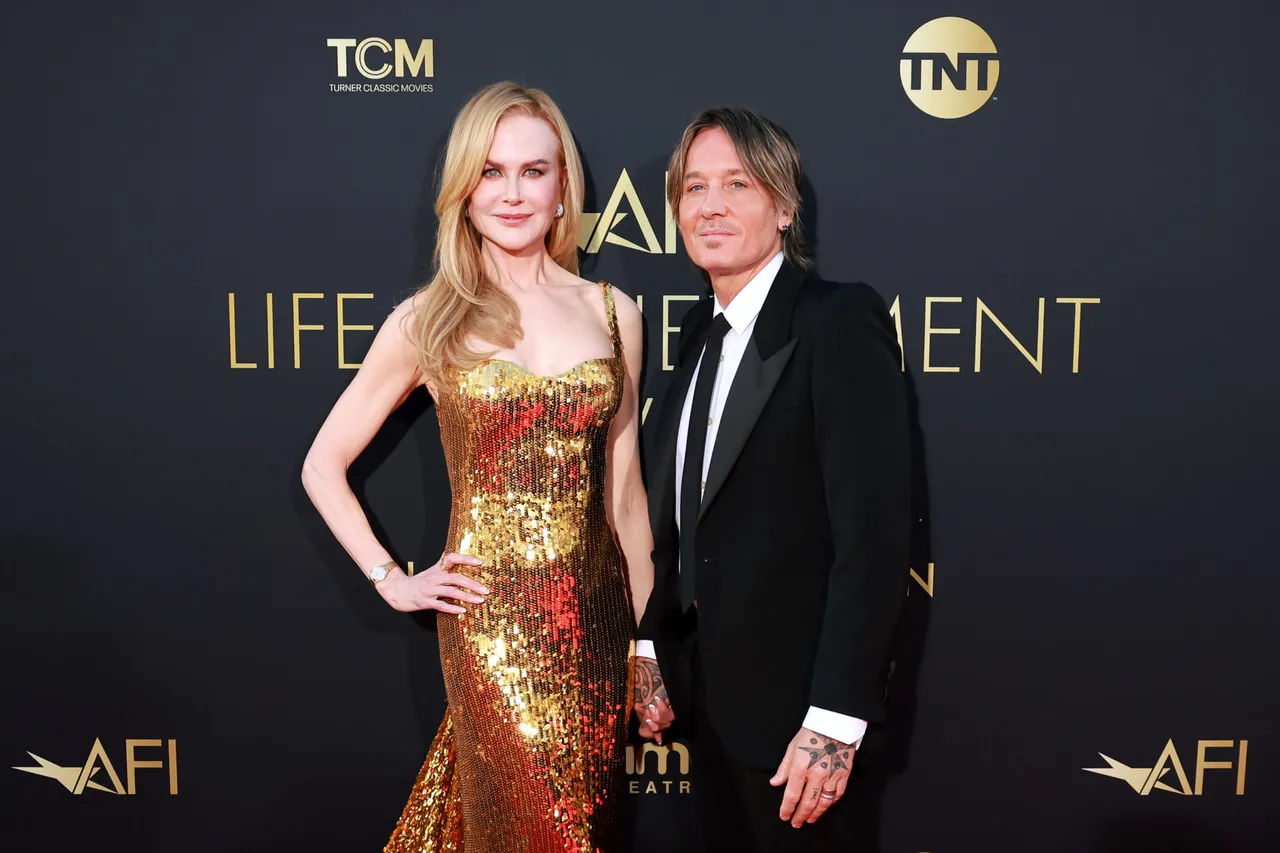HOLLYWOOD, CALIFORNIA - APRIL 27: (L-R) Nicole Kidman and Keith Urban attend the 49th AFI Life Achievement Award Gala Tribute celebrating Nicole Kidman at Dolby Theatre on April 27, 2024 in Hollywood, California. (Photo by Matt Winkelmeyer/Getty Images)