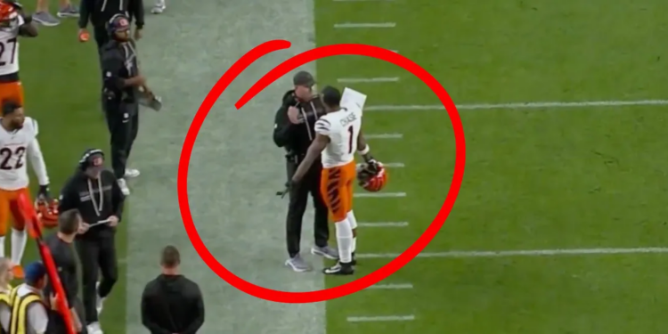 Bengals’ Ja’Marr Chase Caught On Camera Having Heated Exchange With Zac Taylor
