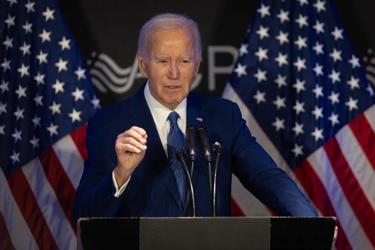 Former U.S. President Joe Biden speaks at a conference hosted by the Advocates, Counselors, and Representatives for the Disabled (ACRD). (Photo by Scott Olson/Getty Images)