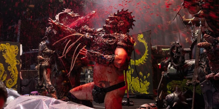 Musk and Trump Caricatures 'Assassinated' by Heavy Metal Band Gwar in Chicago [WATCH]