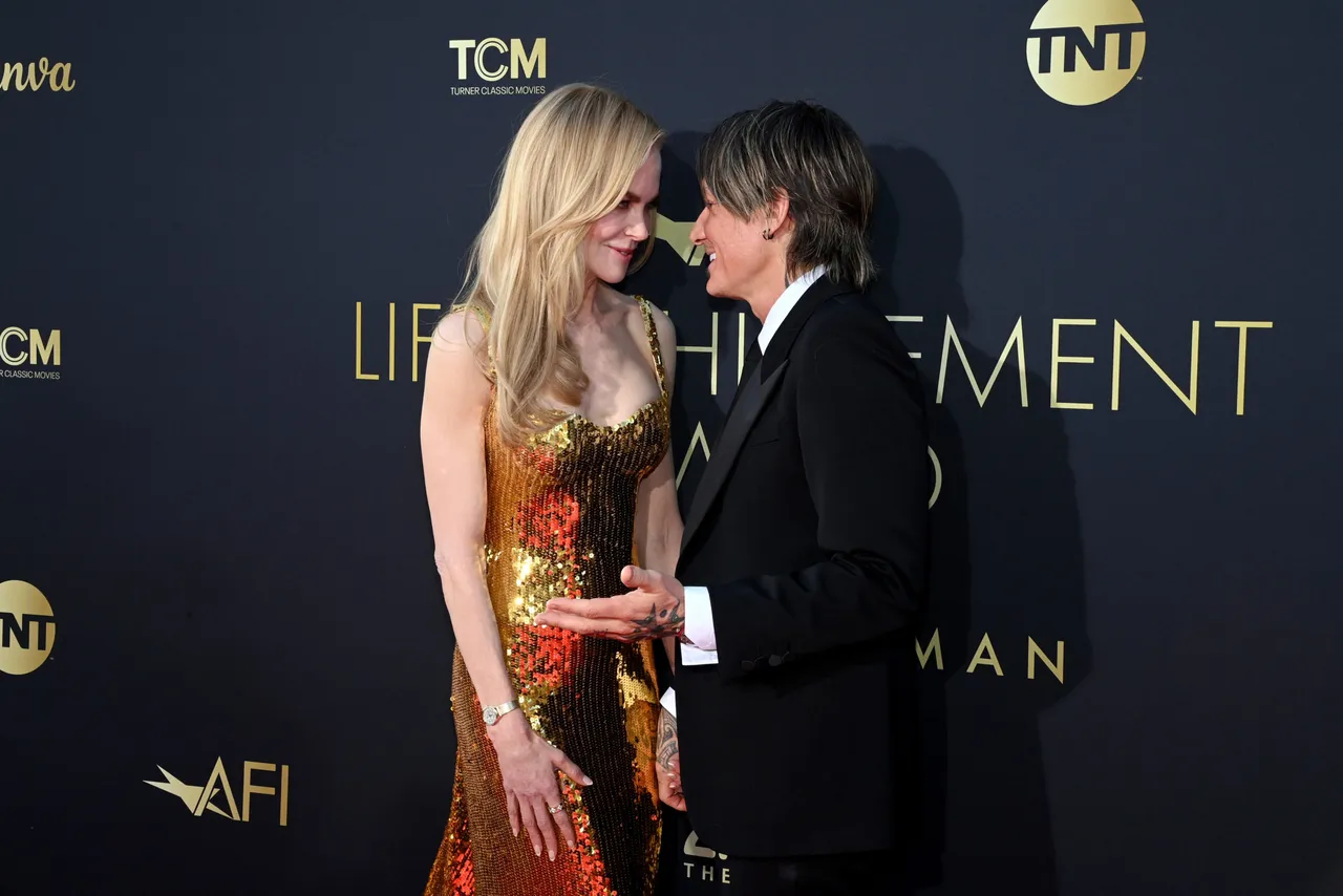 LOS ANGELES, CALIFORNIA - APRIL 27: (L-R) Nicole Kidman and Keith Urban attend the 49th AFI Life Achievement Award: A Tribute To Nicole Kidman at Dolby Theatre on April 27, 2024 in Los Angeles, California. (Photo by Jon Kopaloff/Getty Images for AFI)