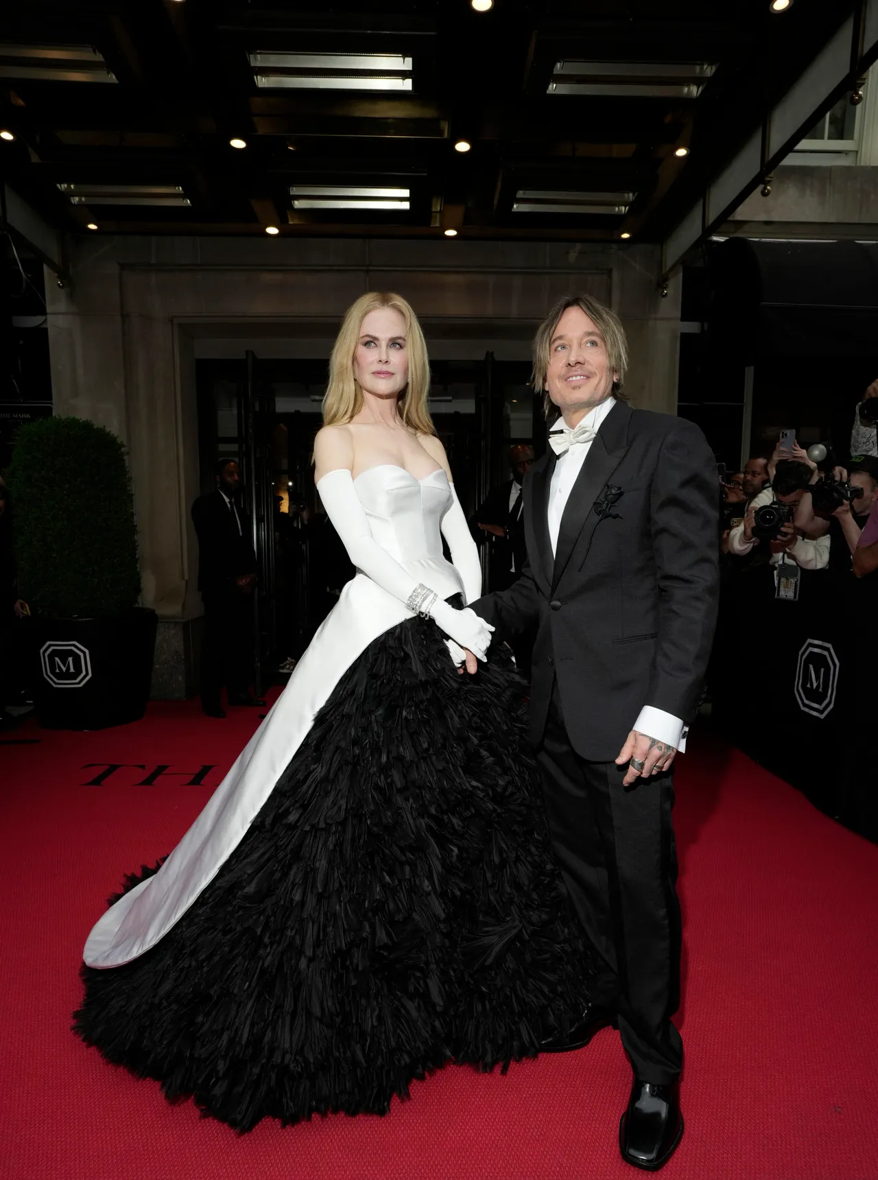 NEW YORK, NEW YORK - MAY 06: (L-R) Nicole Kidman and Keith Urban depart The Mark Hotel for 2024 Met Gala on May 06, 2024 in New York City. (Photo by Ilya S. Savenok/Getty Images for The Mark Hotel)