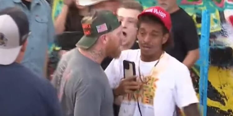 Thug gets bear spray in his face for trying to vandalize Charlie Kirk’s memorial