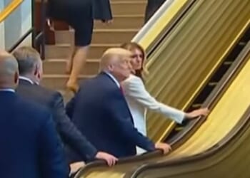 Trump says the broken UN escalator could have gravely injured him and Melania