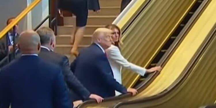 Trump says the broken UN escalator could have gravely injured him and Melania