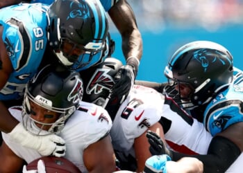 Two Ignoramuses Are Dumb Enough To Fight Cops At Falcons-Panthers Game, And Of Course, They Lose