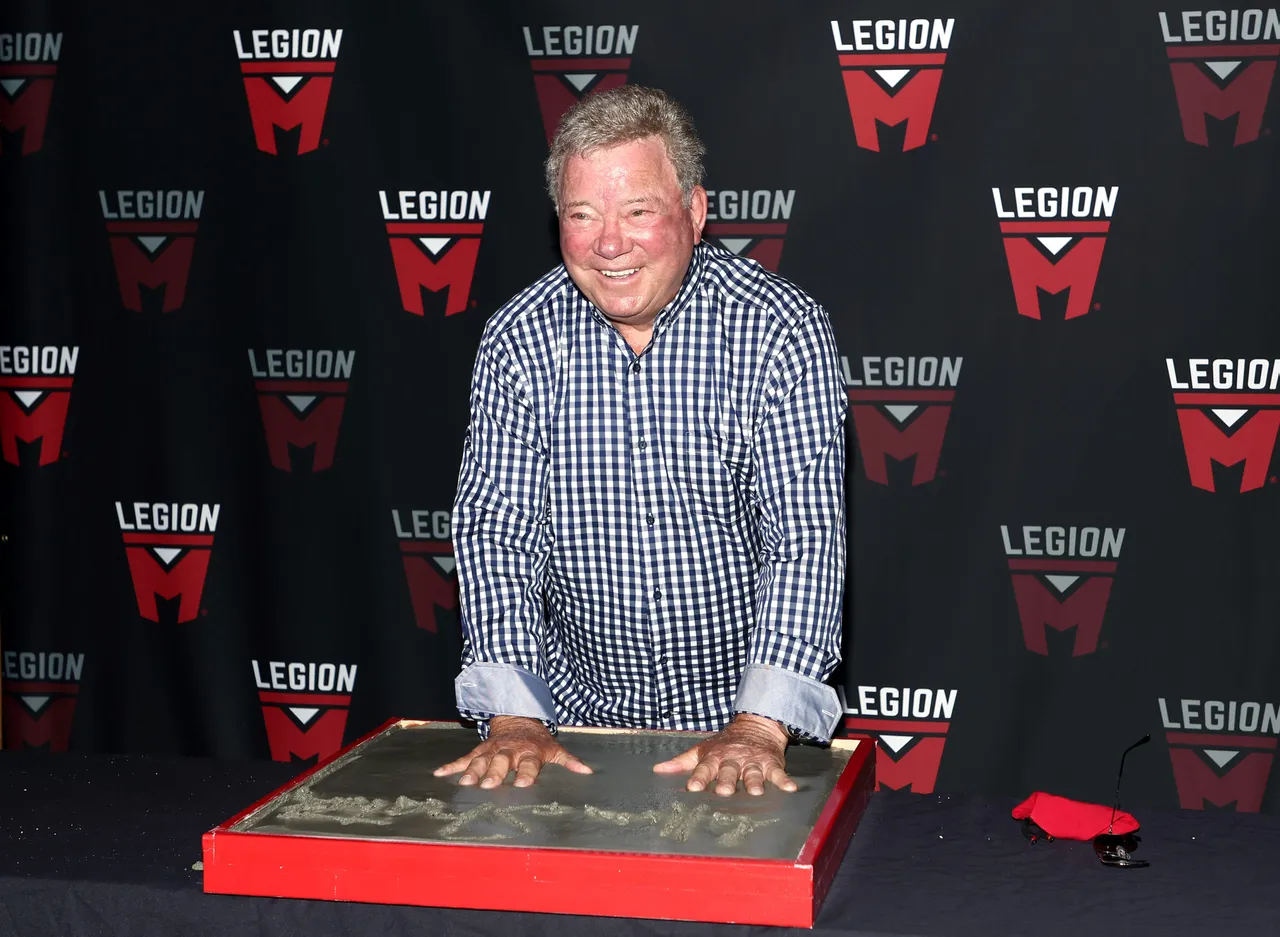 SAN DIEGO, CALIFORNIA - JULY 21: William Shatner attends the William Shatner handprint ceremony hosted by Legion M during 2022 Comic-Con International: San Diego at Theatre Box on July 21, 2022 in San Diego, California. (Photo by Emma McIntyre/Getty Images)