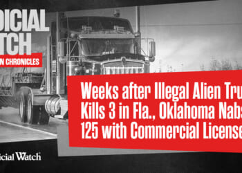Weeks after Illegal Alien Trucker Kills 3 in Fla., Oklahoma Nabs 125 with Commercial Licenses