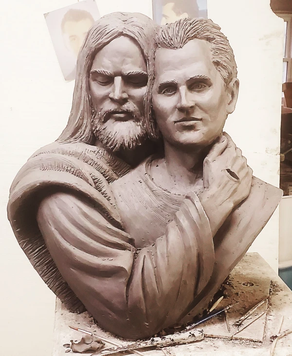 Schmalz's latest sculpture. Credit: Courtesy of Ave Maria University