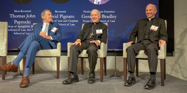 Bishop Thomas John Paprocki, others talk faith formation of Catholic lawyers at Ave Maria conference