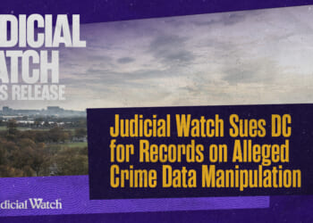 Judicial Watch Sues DC for Records on Alleged Crime Data Manipulation