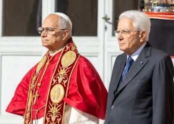 Pope Leo XIV meets Italian President Sergio Mattarella in first state visit to Italy