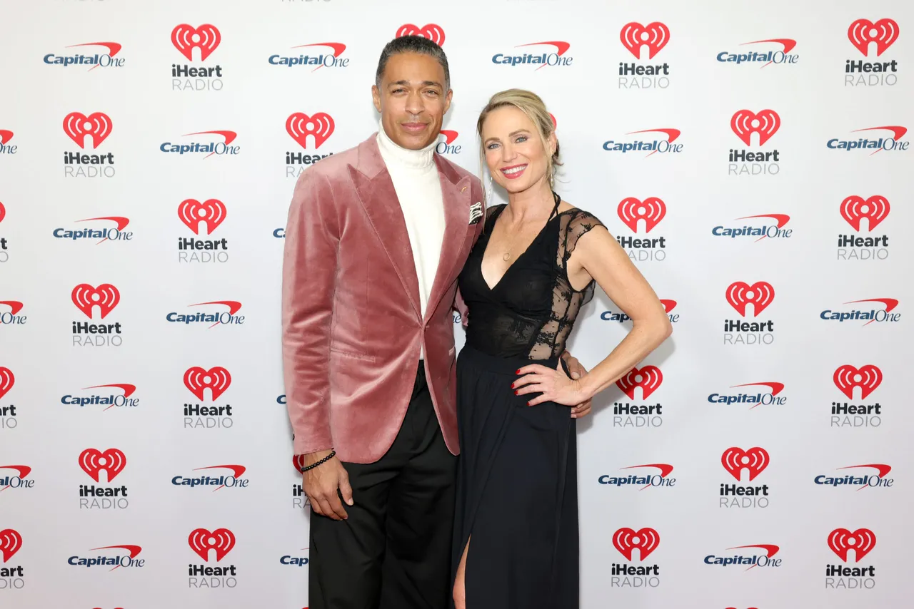 NEW YORK, NEW YORK - DECEMBER 13: (L-R) T.J. Holmes and Amy Robach attend iHeartRadio z100's Jingle Ball 2024 Presented By Capital One at Madison Square Garden on December 13, 2024 in New York City. (Photo by Arturo Holmes/Getty Images for iHeartRadio)