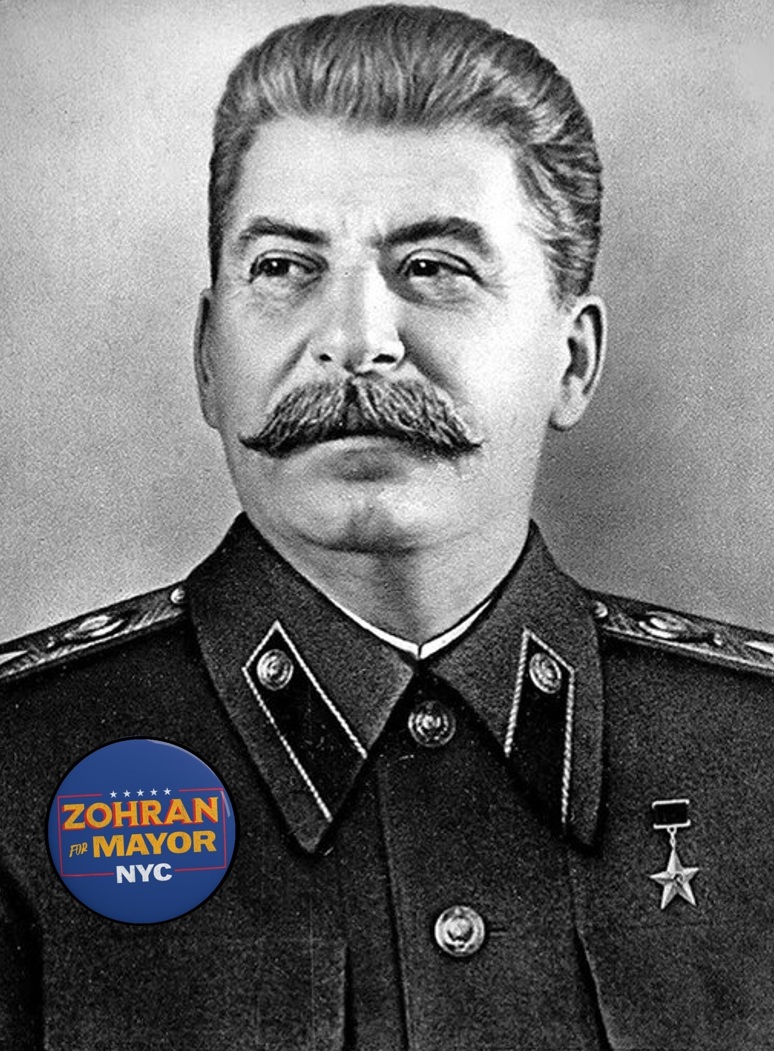 Person in military attire with a campaign button.