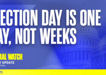 Election Day is One Day, Not Weeks