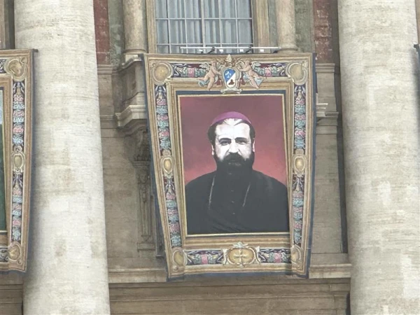 Ignatius Maloyan was an Armenian Catholic archbishop of Mardin in the Ottoman Empire who was executed during the Armenian genocide for refusing to convert to Islam and renounce his Christian faith. He will be canonized a saint in St. Peter's Square by Pope Leo XIV on Sunday, Oct. 19, 2025. Credit: Courtney Mares / CNA