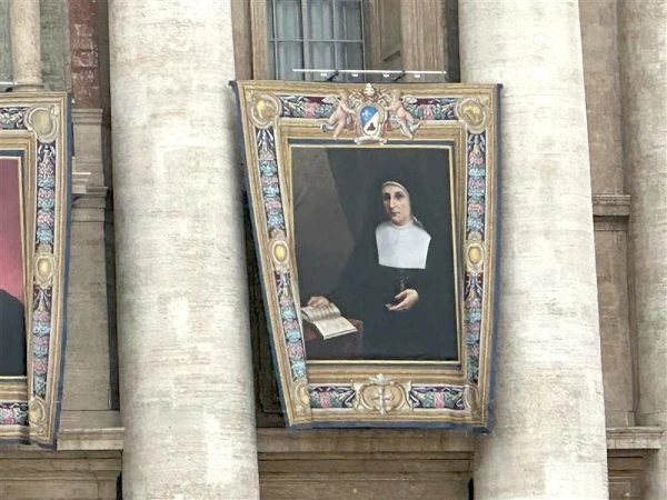 Vincenza Maria Poloni, an Italian religious sister, founded the Congregation of the Sisters of Mercy of Verona to care for the poor, sick, and the elderly. She will be canonized a saint on Sunday, Oct. 19, 2025 in St. Peter's Square by Pope Leo XIV. Credit: Courtney Mares / CNA