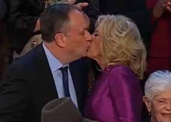 WHOOPS! Kamala Harris' Husband's Sign BEST Nutshelled the 'No Kings' Protest (Accidentally of Course) – Twitchy