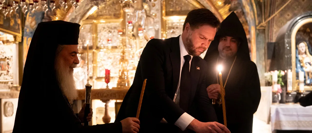 Vance Caps Middle East Trip, Calls For Lasting Peace With Stop At Church Of The Holy Sepulchre
