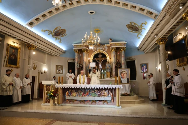 The conclusion of the diocesan phase of the beatification cause of Gertrude Detzel in Karaganda, Sept. 24, 2025. Credit: Maria Chernaya