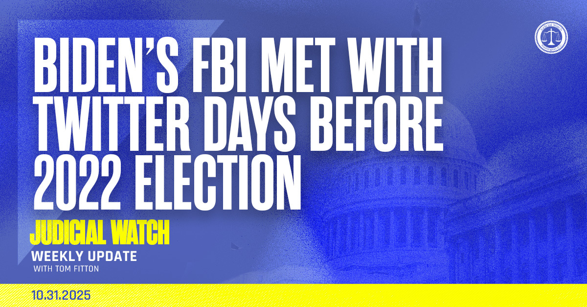 Biden’s FBI Met with Twitter Days Before 2022 Election