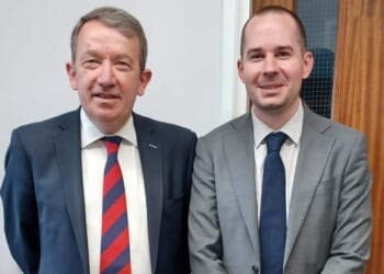 Andrew Lucas and Mark Fisher speak at the Northumberland Bible Teaching Weekend