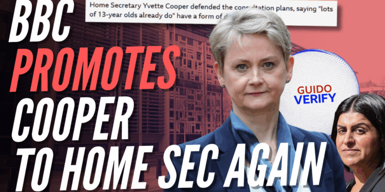 BBC Forgets Yvette Cooper Isn't Home Secretary Any More – Guido Fawkes