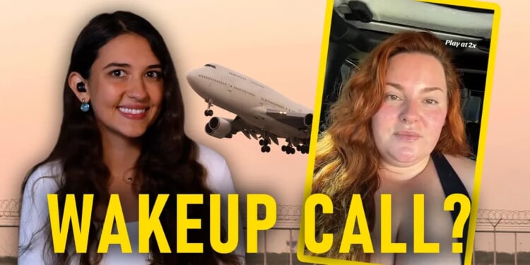 Based Flight Attendant Humbles Fat Activist