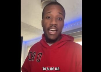 Black man sporting ‘Dad’ hoodie calls on American people to ‘drop’ ICE agents