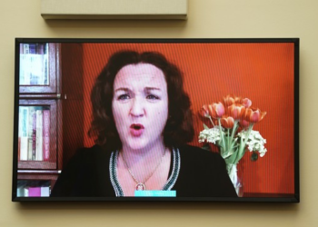 Dem Katie Porter’s Staffers Scurry to Avoid Her Deadly Stare During Zoom Call – Twitchy