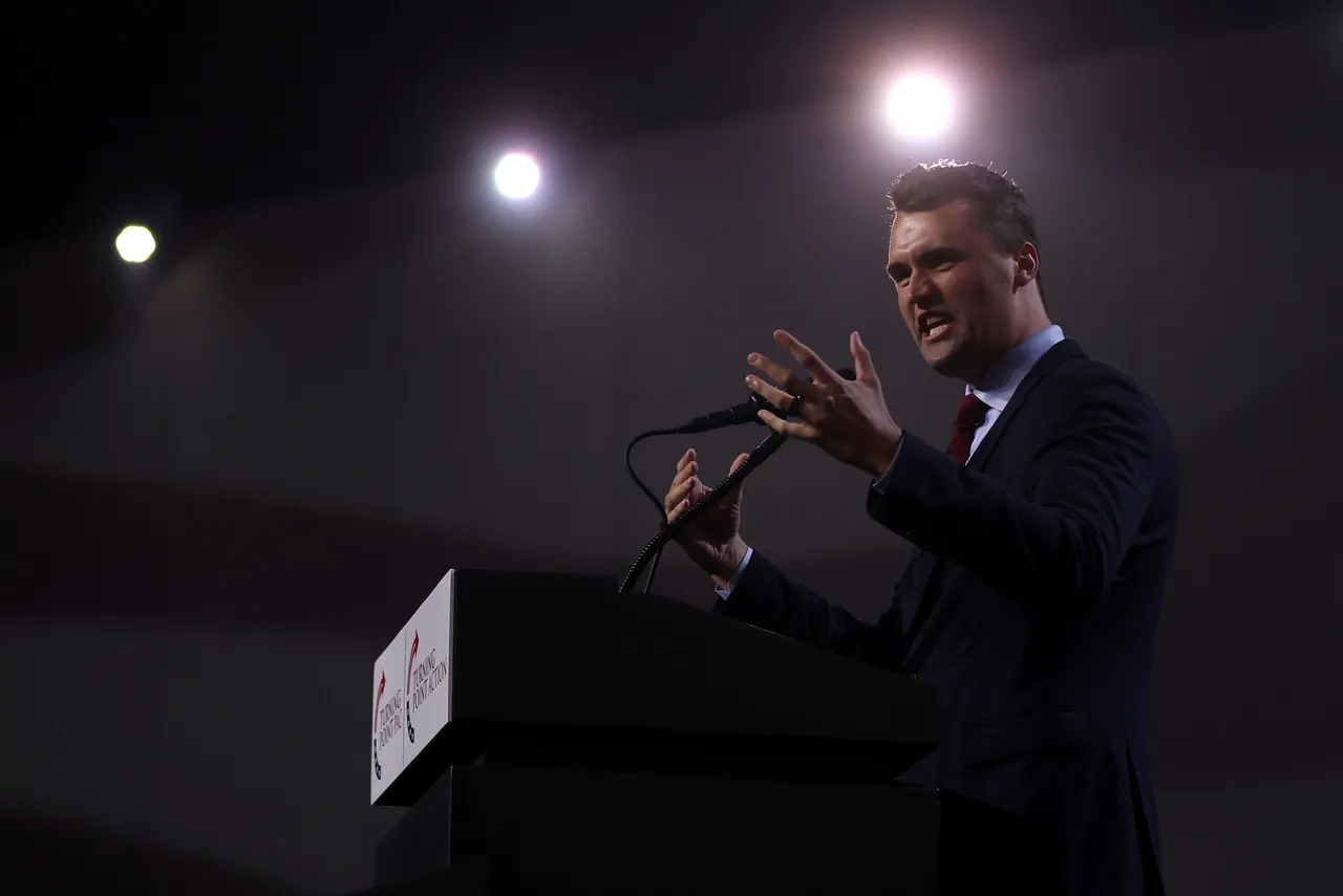 PHOENIX, ARIZONA - JUNE 06: Charlie Kirk, founder and executive director of Turning Point USA, speaks during a Turning Point PAC town hall at Dream City Church on June 06, 2024 in Phoenix, Arizona. Former U.S. President Donald Trump delivered remarks and took questions from the audience during a 'chase the vote' town hall. (Photo by Justin Sullivan/Getty Images)