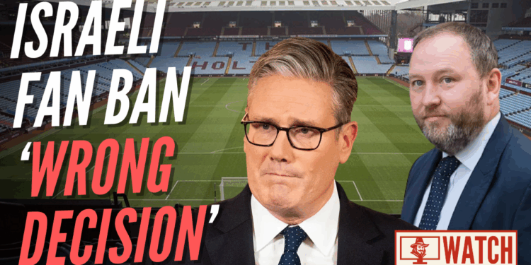 Israeli Football Ban 'Sends Out Wrong Message on Antisemitism' – Guido Fawkes