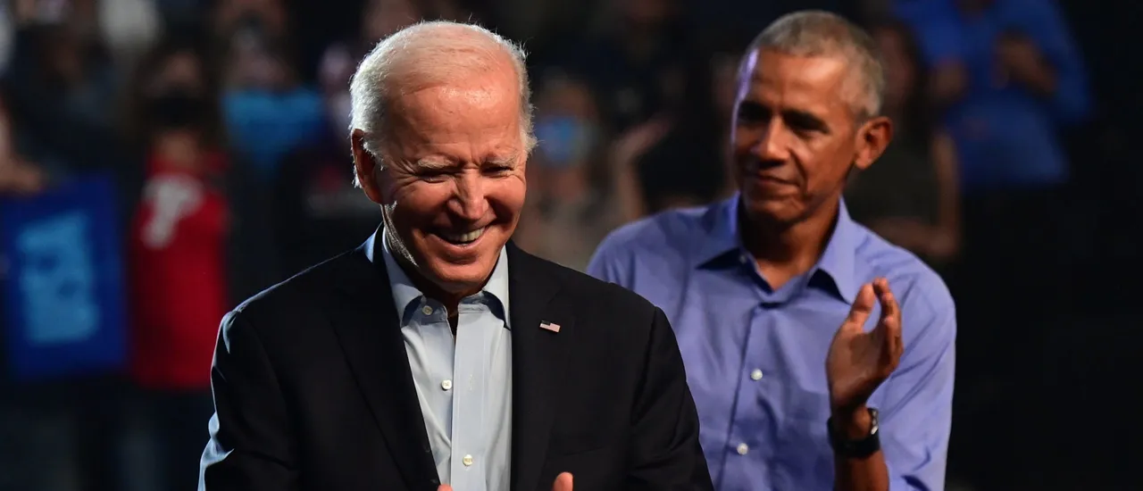 President Biden And Former President Obama Campaign In Philadelphia For State's Democratic Candidates
