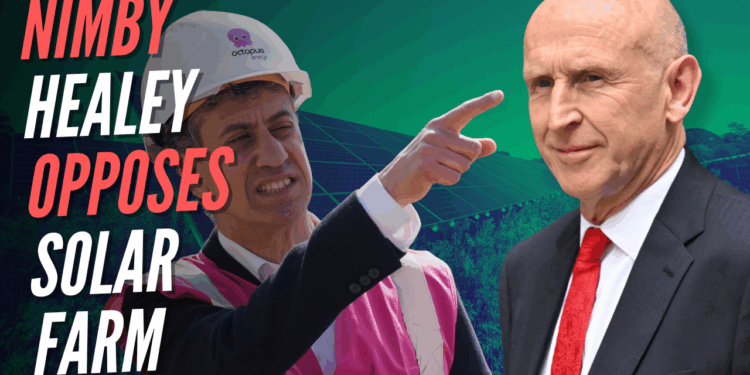 John Healey Heads for Bust-Up with Miliband Over Solar Farm Plans – Guido Fawkes