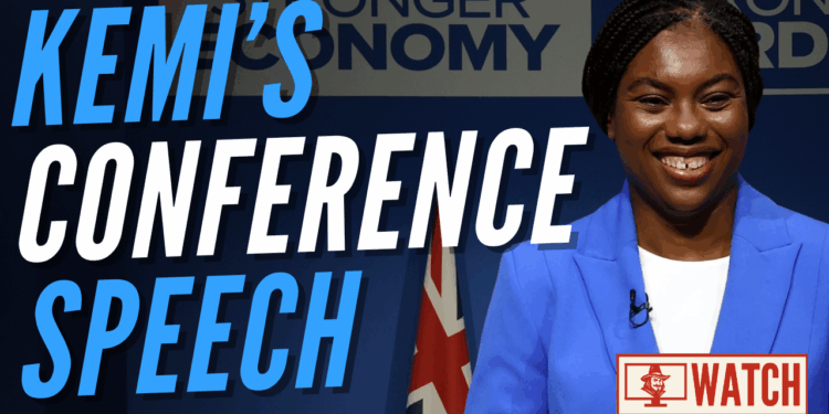 Kemi Unveils ‘Golden Economic Rule’ in Tory Conference Speech – Guido Fawkes