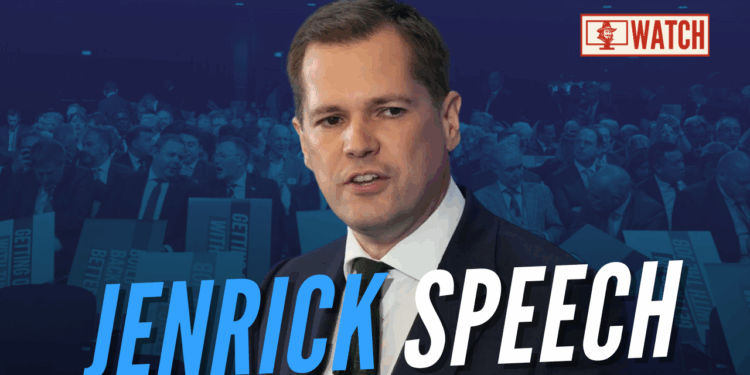 LIVE: Robert Jenrick Delivers Conference Speech