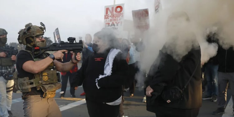 Lawyers Argue Anti-ICE Protesters Who Allegedly Threw Rocks, Fireworks Didn’t Deserve Tear Gas