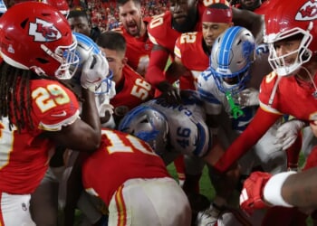 Massive Brawl Erupts After Lions-Chiefs Primetime Game That Will Surely Bring Suspensions