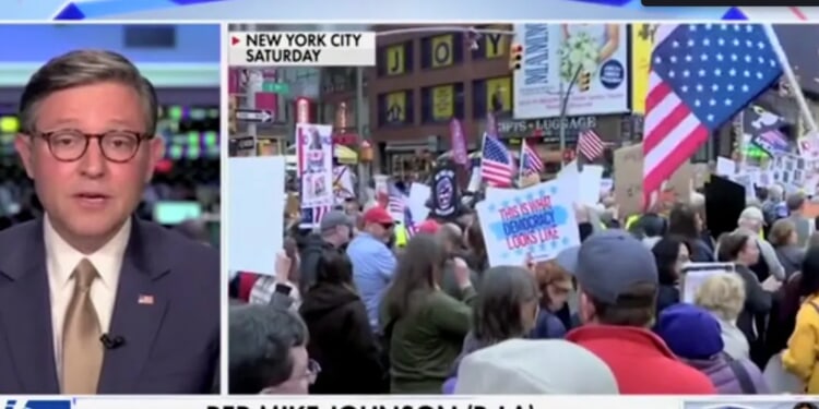 Mike Johnson Exposes Real Agenda Behind ‘Soros-Funded’ No Kings Protests