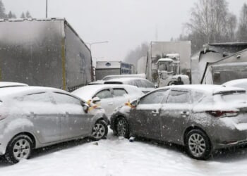 Nearly 50 Vehicles Crash In Major Pile-Up As Black Ice Wreaks Havoc In Finland