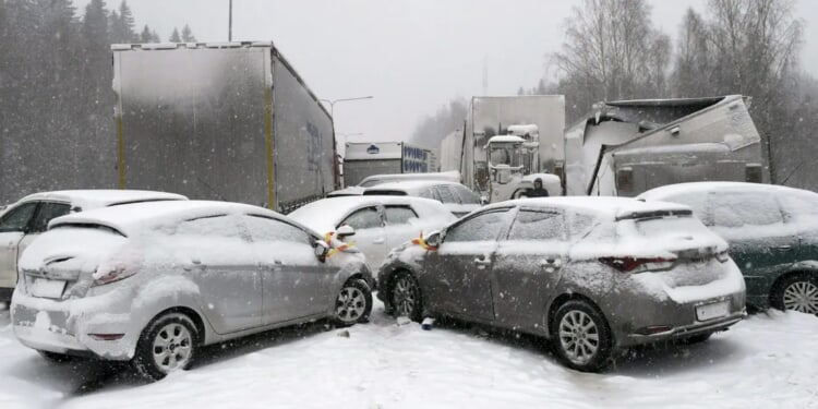 Nearly 50 Vehicles Crash In Major Pile-Up As Black Ice Wreaks Havoc In Finland