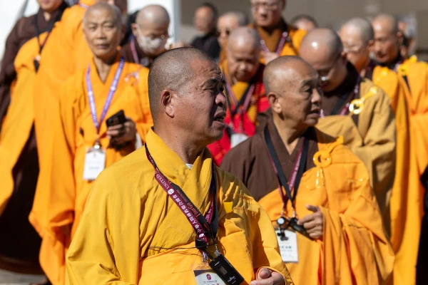 Pope Leo XIV was joined by leaders of other religions at his general audience in St. Peter's Square on Oct. 29, 2025. Daniel Ibanez/EWTN News
