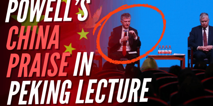 Powell Hailed China's "Success" in "Mediation Efforts" in Peking Lecture Before Becoming National Security Adviser – Guido Fawkes